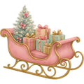 A Pink Christmas Fabric Panel 15