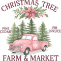 A Pink Christmas Fabric Panel 22