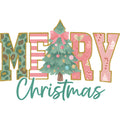 A Pink Christmas Fabric Panel 3