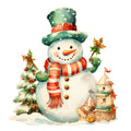 A Retro Christmas Fabric Panel 25
