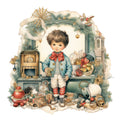 A Retro Christmas Fabric Panel 26