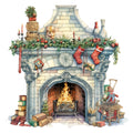 A Retro Christmas Fabric Panel 34