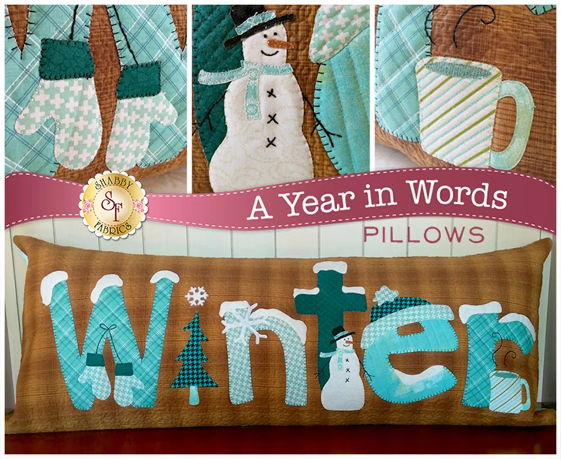 A Year In Words - Winter Pillow - January