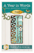 A Year in Words Wall Hanging Family March