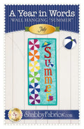 A Year in Words Wall Hanging Summer July