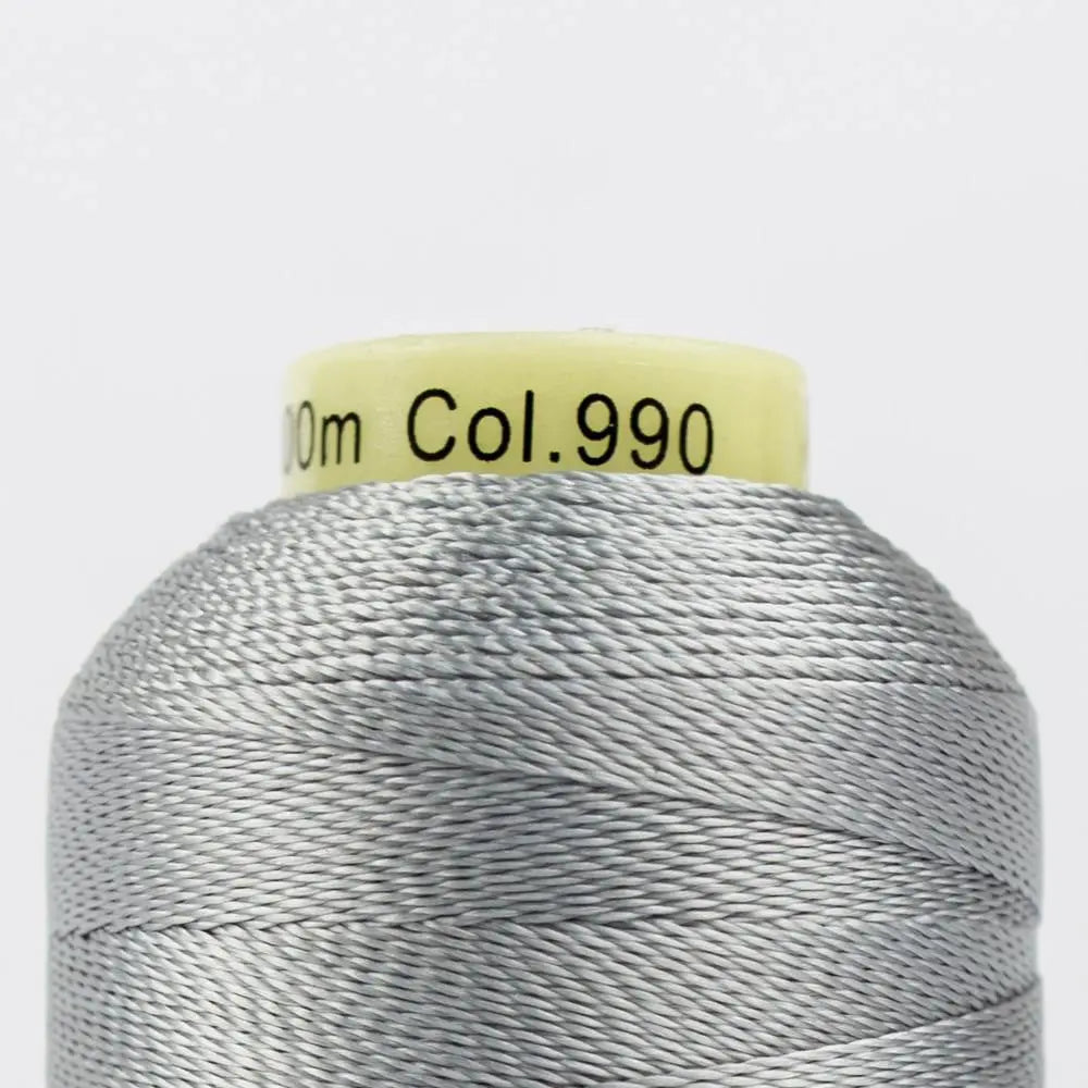 AC990 - Accent™ 12wt Rayon Light Grey Thread