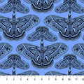 Indelible Ink Cecropia Cerulean Cotton 44"/45" Fabric Per Yard