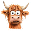 Adorable Highland Cow Fabric Panel 15