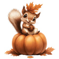 Adorable Squirrels Fabric Panel 16