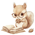 Adorable Squirrels Fabric Panel 6