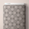Adrianus Ivory/Black Marsh Havens QC Cotton 44/45 Fabric Per Yard