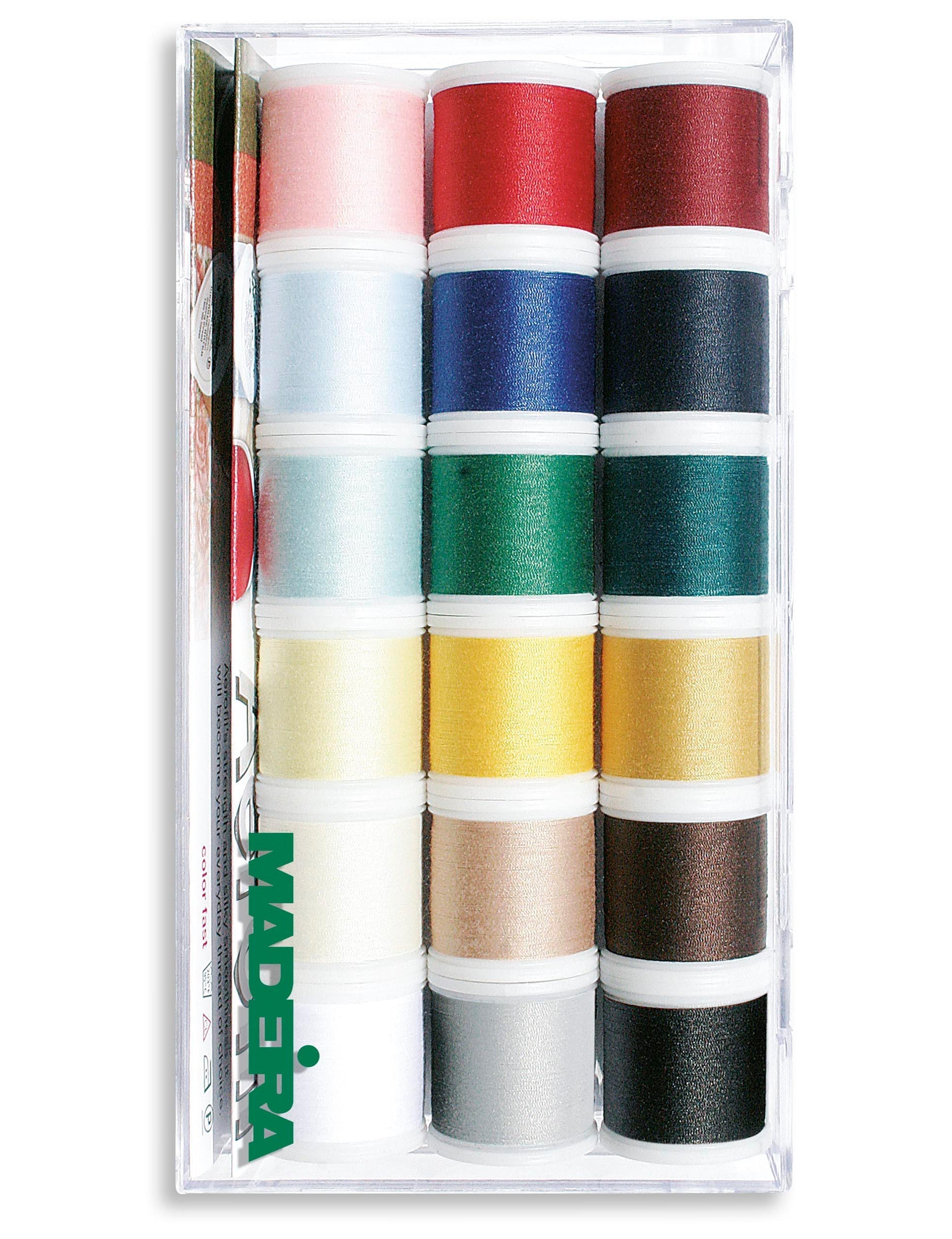 Aerofil 120 - Assortment Box, 220-yard (200m) Spools, 18 Colors