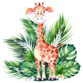 African Cartoon Animals Fabric Panel 3