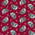 Alabama Crimson Tide - Tossed Elephant 44"/45" Fabric per yard