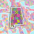 Alabama State Quilt Stickers