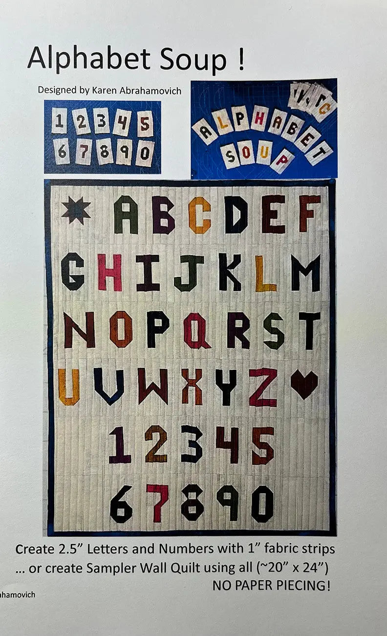 Alphabet Soup Quilt Pattern