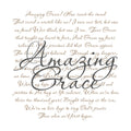Amazing Grace Hymn Fabric Panel 1