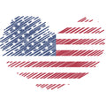 American Flag Icons Fabric Panel 45