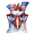 American Rooster Fabric Panel 10