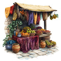Ancient Greece Fabric Panel 10