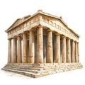 Ancient Greece Fabric Panel 30