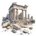 Ancient Greece Fabric Panel 36