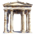 Ancient Greece Fabric Panel 40