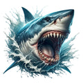 Angry Shark Fabric Panel 7