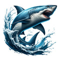 Angry Shark Fabric Panel 8