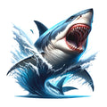 Angry Shark Fabric Panel 9