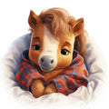 Animals in Pajamas Fabric Panel 40