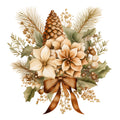 Antique Christmas Fabric Panel 36