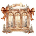 Antique Christmas Fabric Panel 4