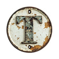 Antique Metal Alphabet Fabric Panel 23