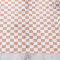 Apricot Checkerboard Vinyl 1/2yd
