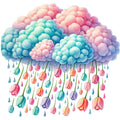 April Showers Fabric Panel 10