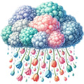 April Showers Fabric Panel 15