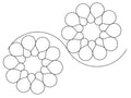 Arrayed Circle Flower Digital E2E