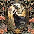 Art Nouveau Fairies Fabric Panel 1
