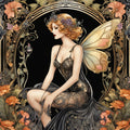 Art Nouveau Fairies Fabric Panel 20