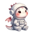 Astronaut Animal Space Fabric Panel 18