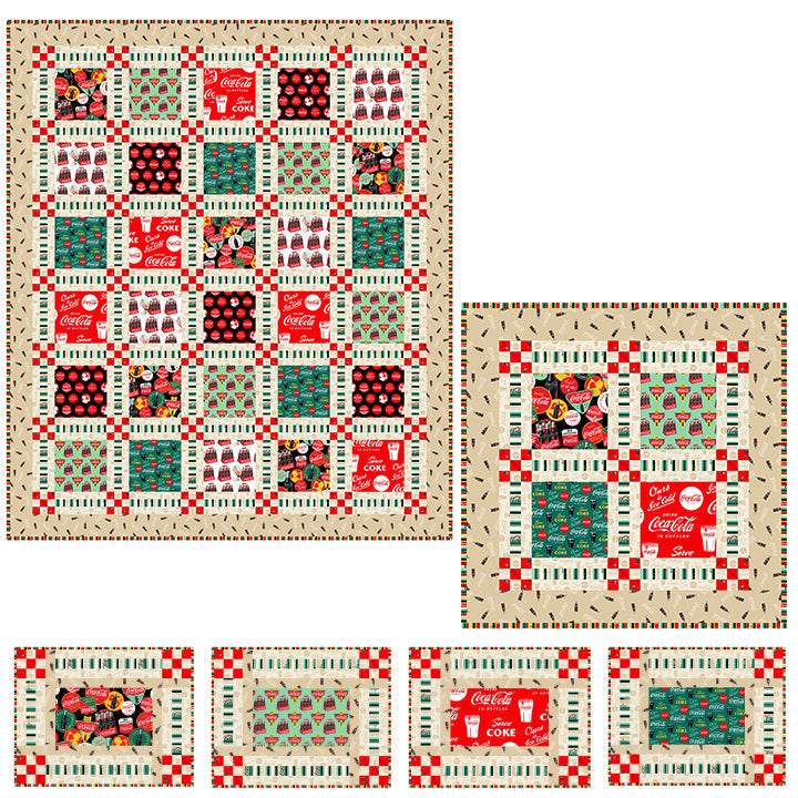 At the Dinner Coca-Cola Pattern