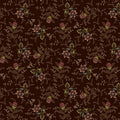 Aubergine Tossed Nosegays Lost Gardens of Heligan Cotton 43"/44" Fabric Per Yard