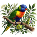 Australian Birds Fabric Panel 7