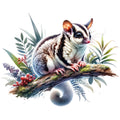 Australian Flora Fauna Fabric Panel 11