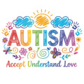 Autism Accept Understand Love Fabric Panel 1