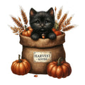 Autumn Cats Fabric Panel 102