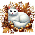 Autumn Cats Fabric Panel 17