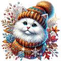 Autumn Cats Fabric Panel 18