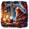 Autumn Cats Fabric Panel 20